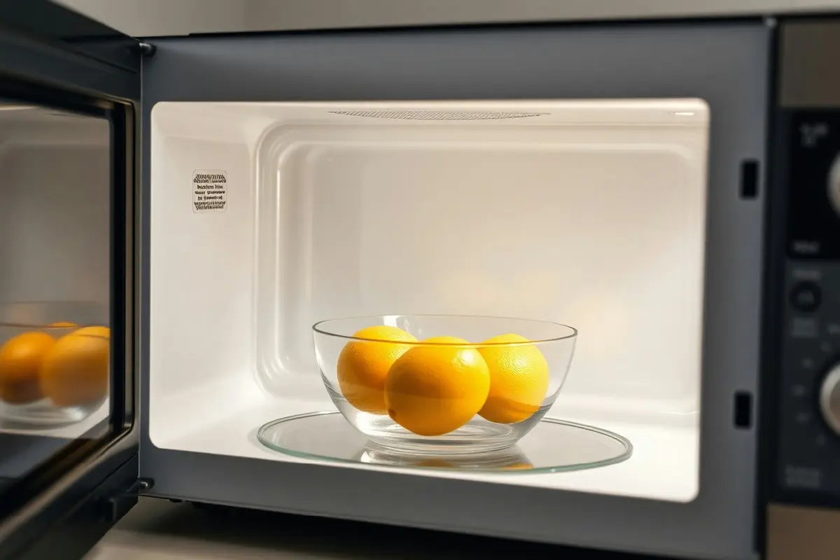 Il trucco del limone e acqua per pulire il microonde: un genio della pulizia in pochi minuti